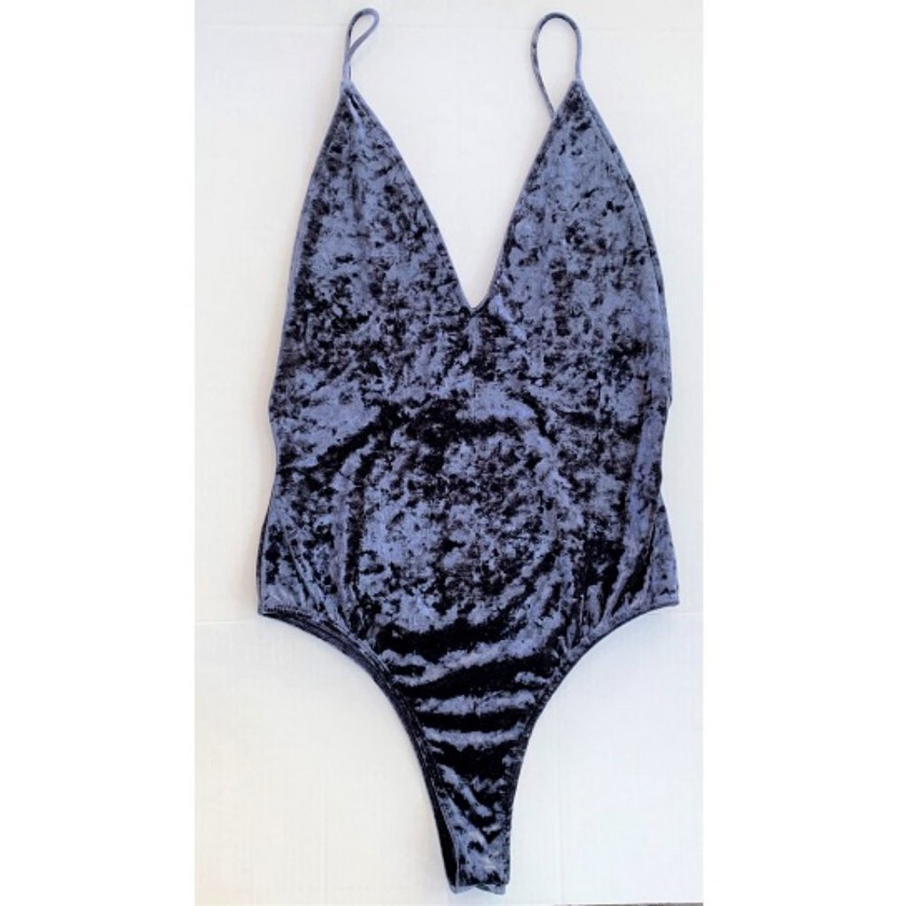 BCNU Crushed Velvet Bodysuit size S